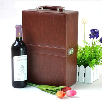 【暢豪特價促銷 雙只紅酒皮盒 紅酒禮盒 葡萄酒盒拉菲葡萄酒盒】價格,廠家,圖片,酒類包裝,義烏市暢豪飾品-